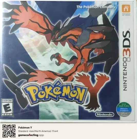Pokémon Y Nintendo 3DS, North America box front