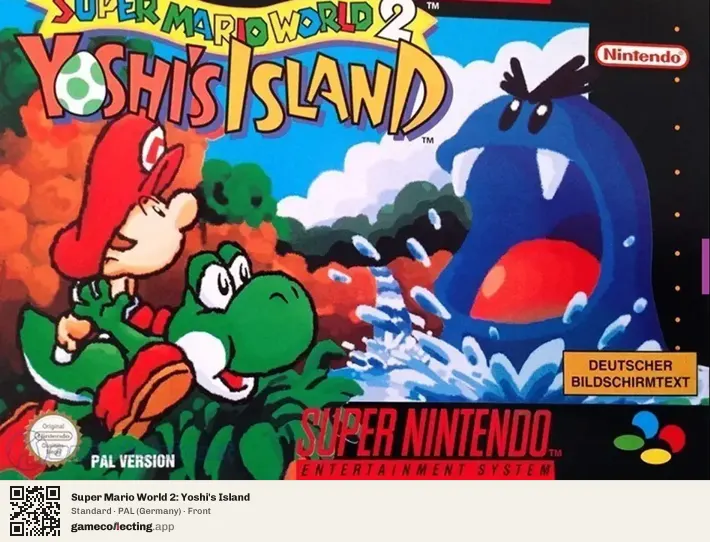 Super Mario World 2: Yoshi's Island Super Nintendo Entertainment System, Germany box front
