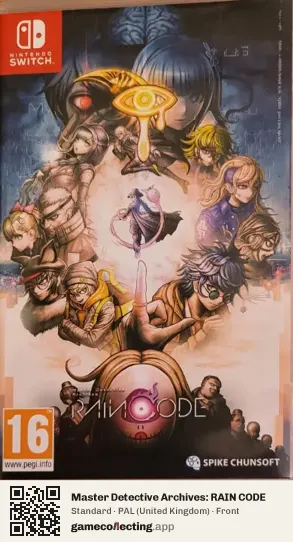 Master Detective Archives: RAIN CODE Nintendo Switch, United Kingdom box front