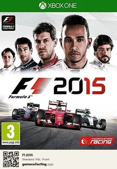 F1 2015 Xbox One, PAL box front