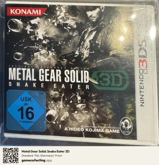 Metal Gear Solid: Snake Eater 3D Nintendo 3DS, Germany box front