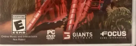 Farming Simulator 17, the ESRB box on its front