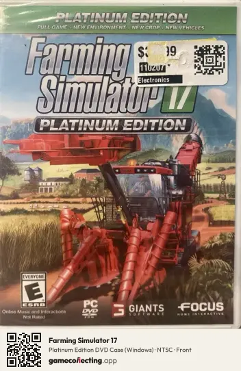Farming Simulator 17 Computer, NTSC box front