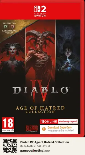 Diablo IV: Age of Hatred Collection Nintendo Switch 2, PAL box front