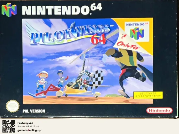 Pilotwings 64 Nintendo 64, PAL box front