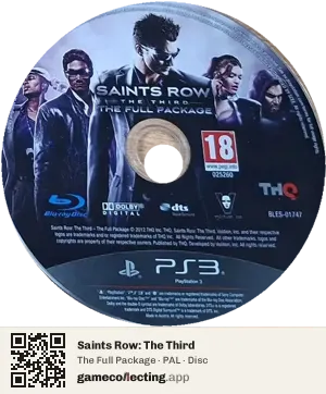 Saints Row: The Third PlayStation 3, PAL disc