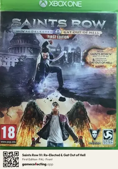 Saints Row IV: Re-Elected & Gat Out of Hell Xbox One, PAL box front
