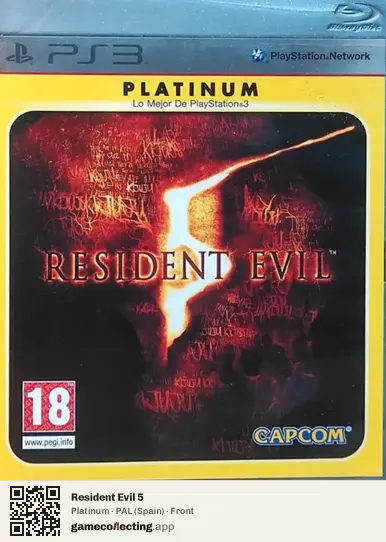 Resident Evil 5 PlayStation 3, Spain box front