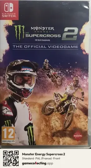 Monster Energy Supercross 2 Nintendo Switch, France box front