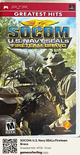 SOCOM: U.S. Navy SEALs Fireteam Bravo PlayStation Portable, NTSC box front