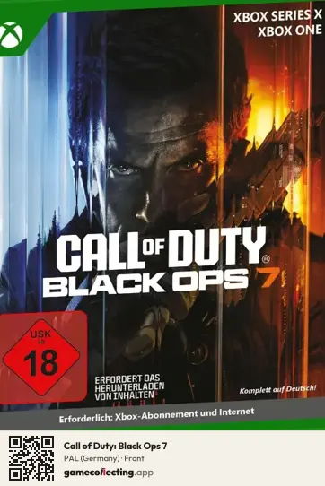 Call of Duty: Black Ops 7 Xbox Series X, Germany box front