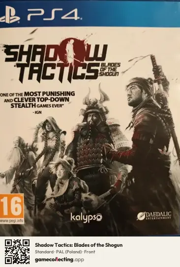 Shadow Tactics: Blades of the Shogun PlayStation 4, Poland box front