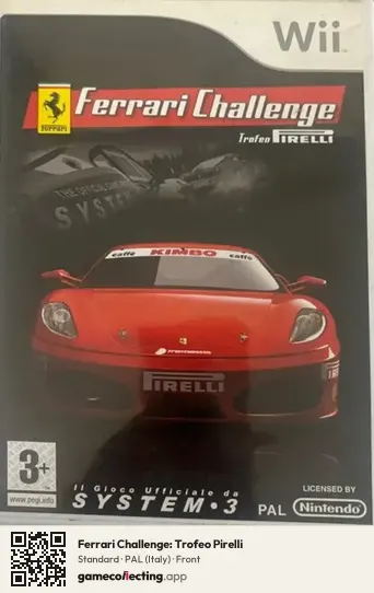 Ferrari Challenge: Trofeo Pirelli Nintendo Wii, Italy box front