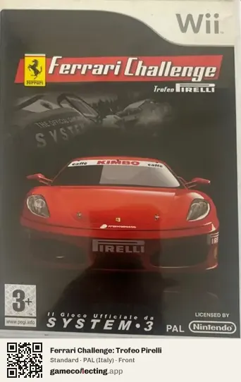Ferrari Challenge: Trofeo Pirelli Nintendo Wii, Italy box front