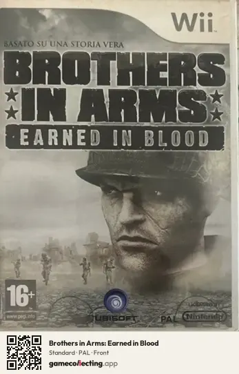 Brothers in Arms: Earned in Blood Nintendo Wii, PAL box front