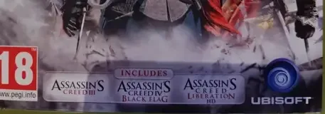 Assassin's Creed: The Americas Collection, the PEGI square on its front