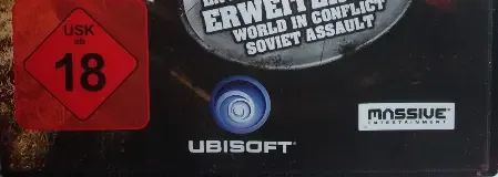 World in Conflict, the USK square on its front