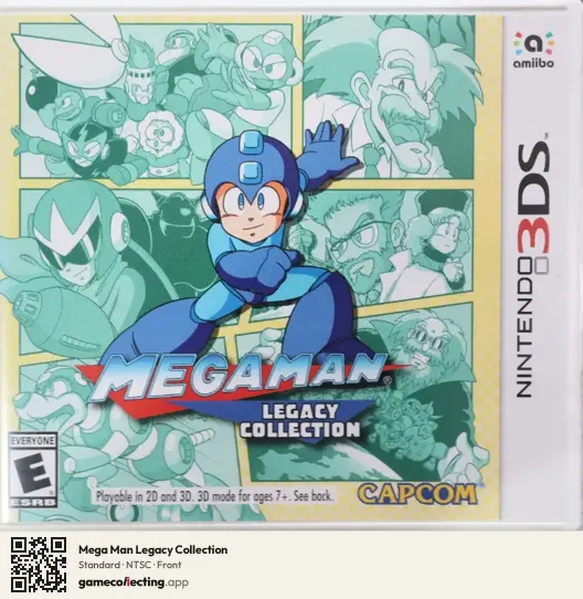 Mega Man Legacy Collection Nintendo 3DS, NTSC box front