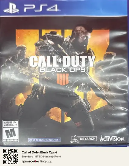 Call of Duty: Black Ops 4 PlayStation 4, Mexico box front