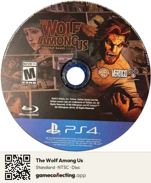 The Wolf Among Us PlayStation 4, NTSC disc
