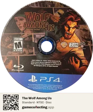 The Wolf Among Us PlayStation 4, NTSC disc
