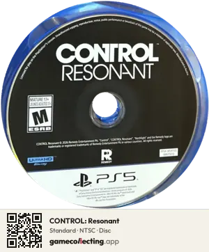 CONTROL: Resonant PlayStation 5, NTSC disc