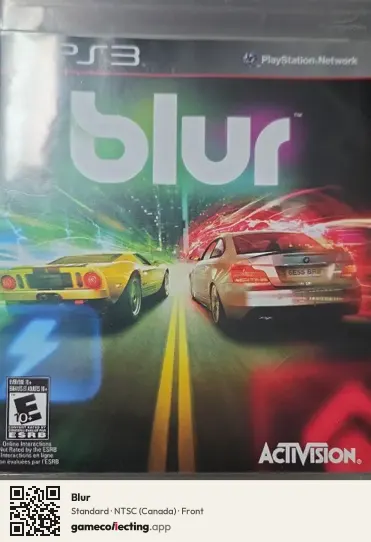 Blur PlayStation 3, Canada box front