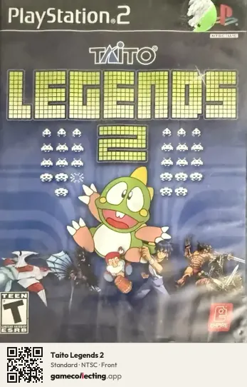 Taito Legends 2 PlayStation 2, NTSC box front
