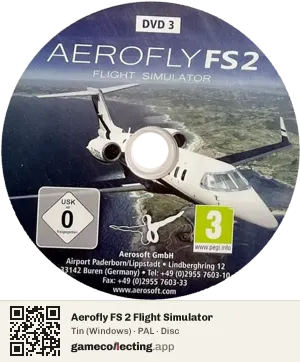 Aerofly FS 2 Flight Simulator Computer, PAL disc