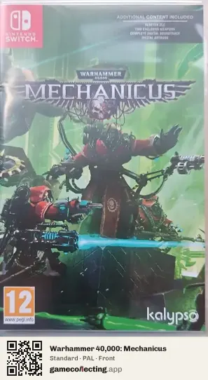 Warhammer 40,000: Mechanicus Nintendo Switch, PAL box front
