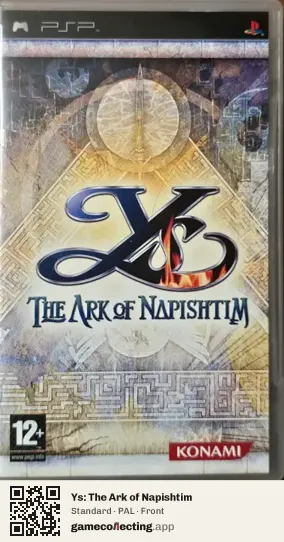 Ys: The Ark of Napishtim PlayStation Portable, PAL box front