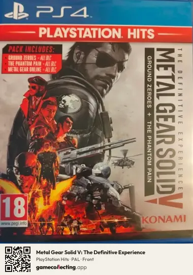 Metal Gear Solid V: The Definitive Experience PlayStation 4, PAL box front