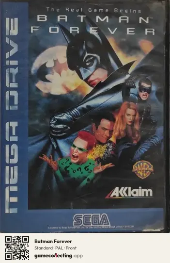 Batman Forever Sega Mega Drive / Genesis, PAL box front