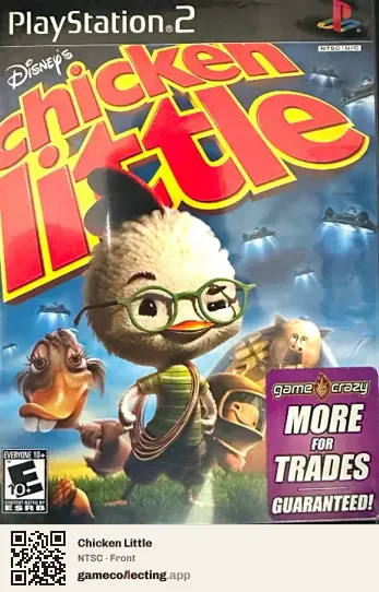 Chicken Little PlayStation 2, NTSC box front