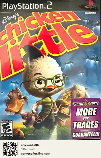 Chicken Little PlayStation 2, NTSC box front