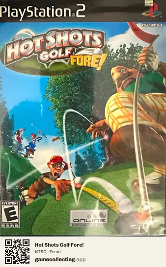 Hot Shots Golf Fore! PlayStation 2, NTSC box front