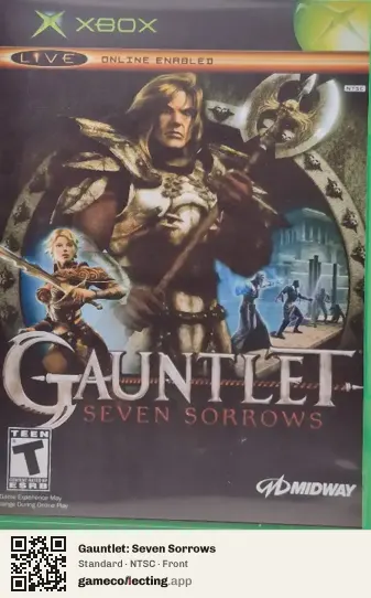 Gauntlet: Seven Sorrows Xbox, NTSC box front