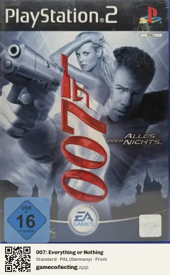 007: Everything or Nothing PlayStation 2, Germany box front