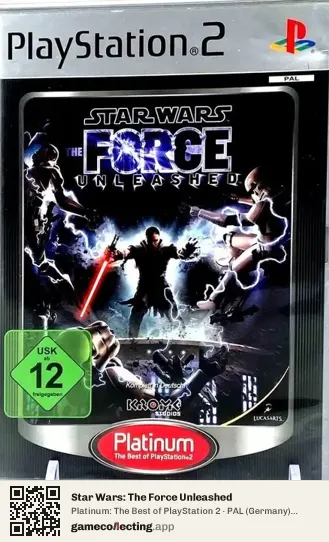 Star Wars: The Force Unleashed PlayStation 2, Germany box front