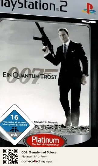 007: Quantum of Solace PlayStation 2, PAL box front