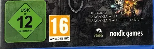 Arcania: The Complete Tale, the USK square on its front
