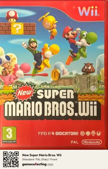 New Super Mario Bros. Wii Nintendo Wii, Italy box front