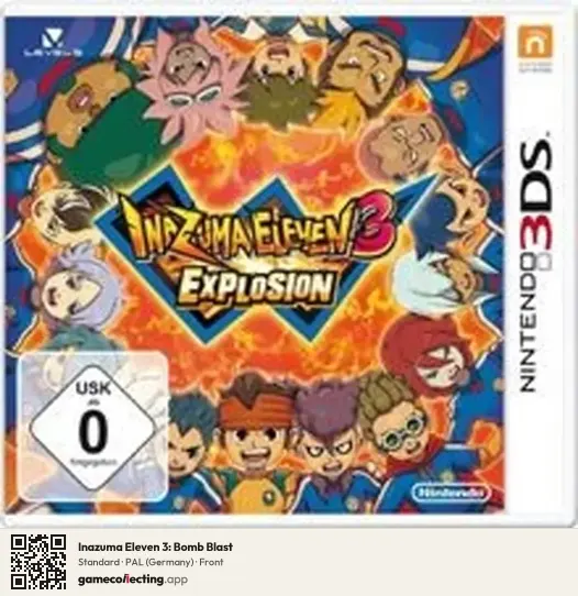 Inazuma Eleven 3: Bomb Blast Nintendo 3DS, Germany box front