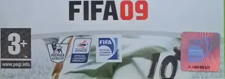 FIFA 09, the PEGI square on its front