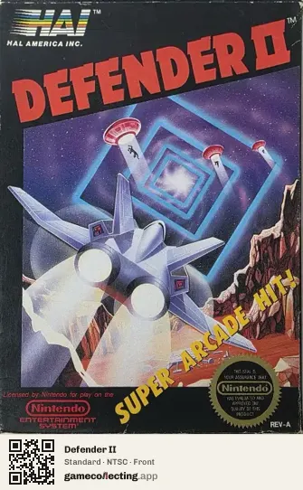 Defender II Nintendo Entertainment System, NTSC box front