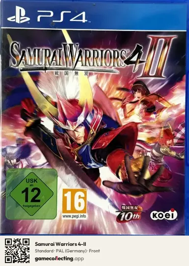 Samurai Warriors 4-II PlayStation 4, Germany box front