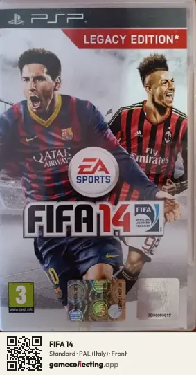 FIFA 14 PlayStation Portable, Italy box front