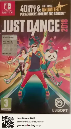 Just Dance 2018 Nintendo Switch, Italy box front