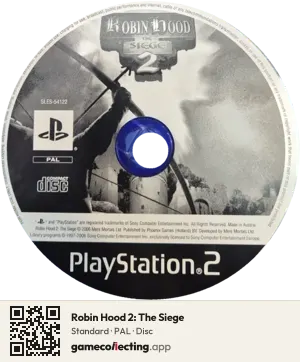 Robin Hood 2: The Siege PlayStation 2, PAL disc
