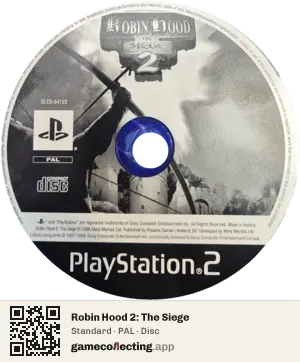 Robin Hood 2: The Siege PlayStation 2, PAL disc